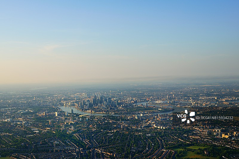 伦敦东南部鸟瞰图片素材