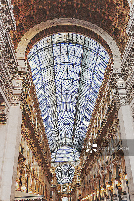 埃马努埃莱二世长廊内部图片素材