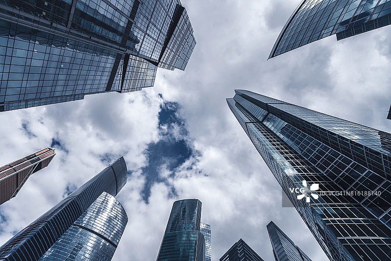 金融区的摩天大楼图片素材