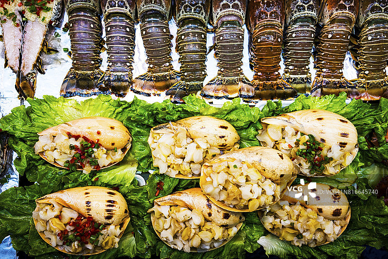 厦门曾厝垵的美食摊位图片素材