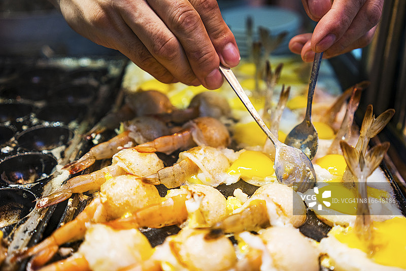 厦门曾厝垵的美食摊位图片素材