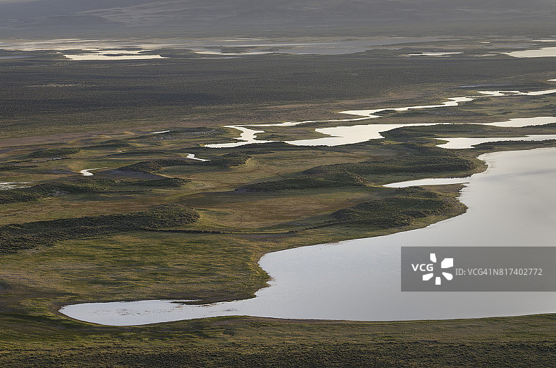 俄勒冈州华纳湖湿地图片素材