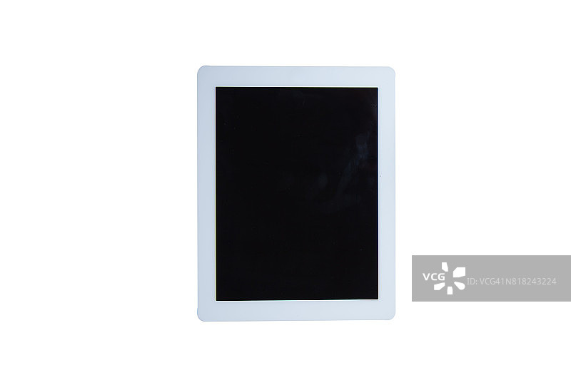 白色背景上的平板电脑图片素材