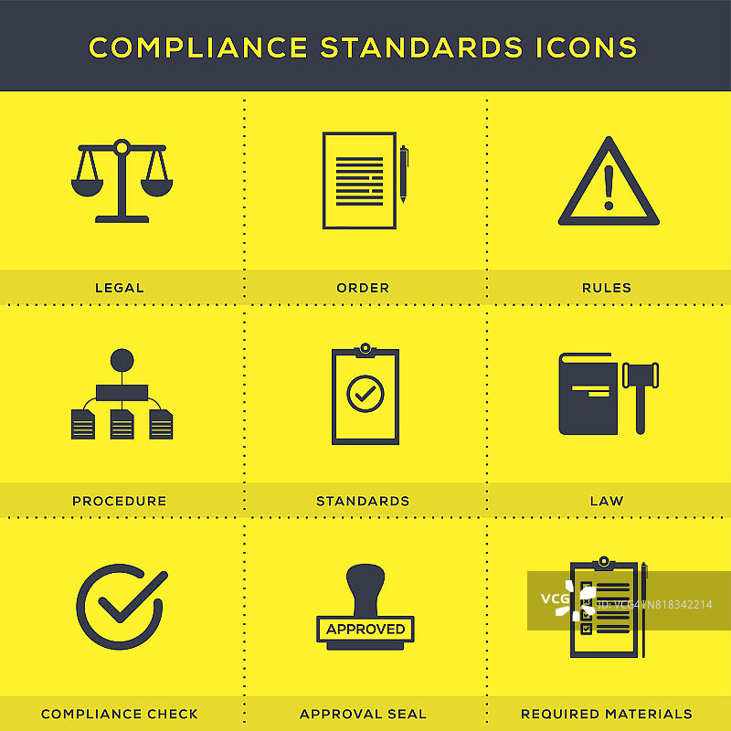 合规标准图标图片素材