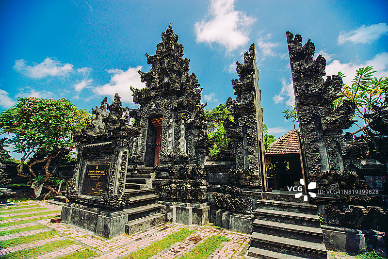印度尼西亚巴厘岛的古老印度教寺庙图片素材