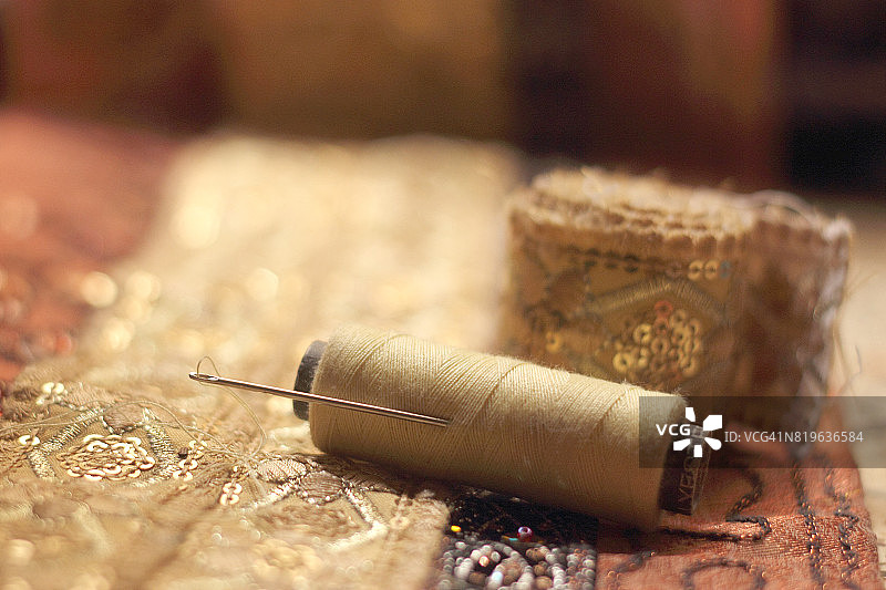 针线刺绣图片素材