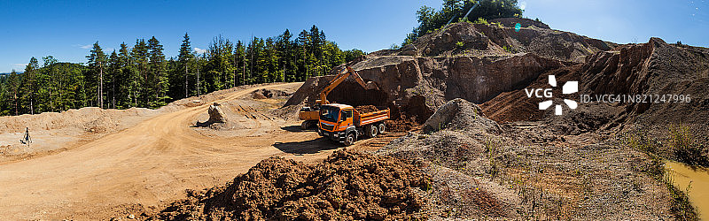 露天矿全景图片素材
