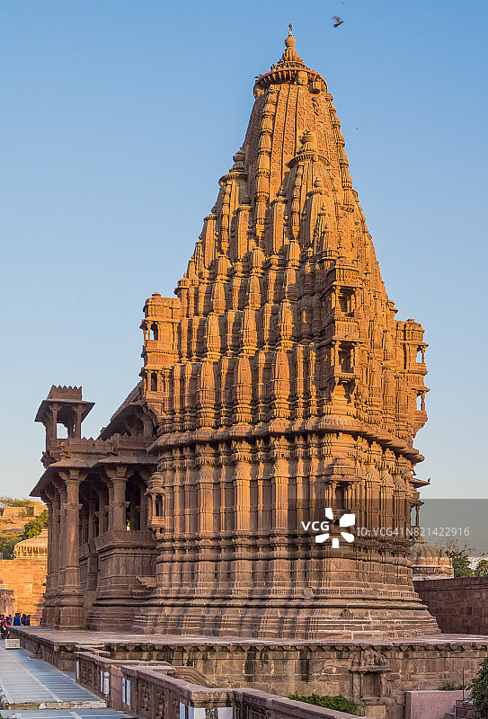 印度拉贾斯坦邦焦特布尔曼多尔花园寺庙和纪念碑图片素材