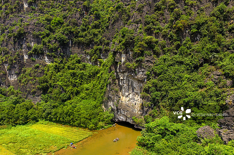 越南宁平省三谷鸟瞰图片素材