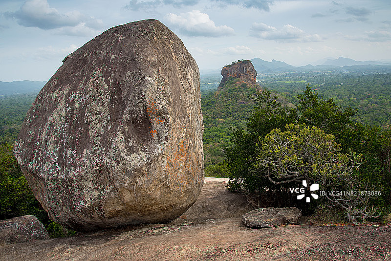 斯里兰卡锡吉里亚狮子岩堡垒图片素材
