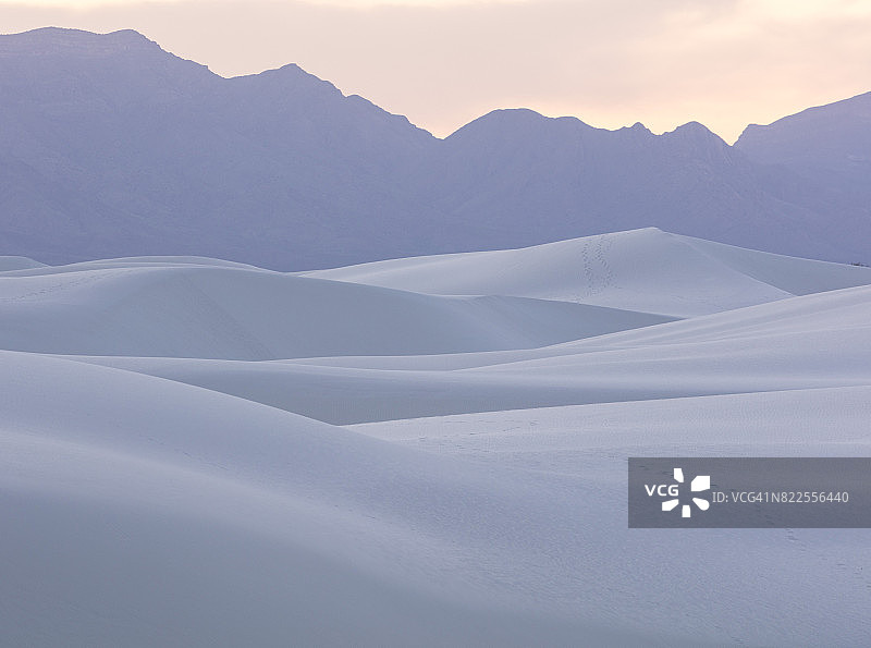 新墨西哥白沙国家公园的白色沙丘图片素材