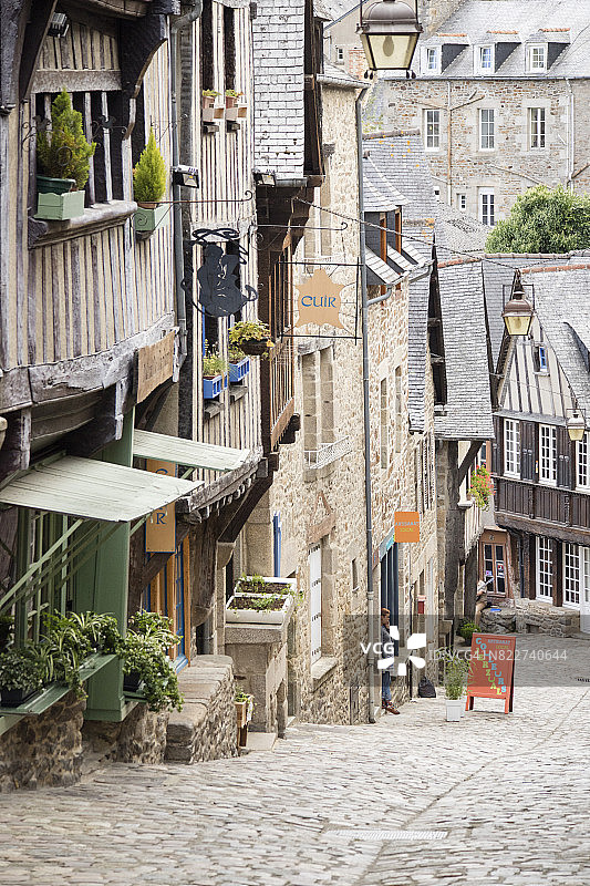 法国布列塔尼迪南图片素材