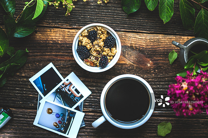 早餐咖啡生活方式静物摄影背景图片素材