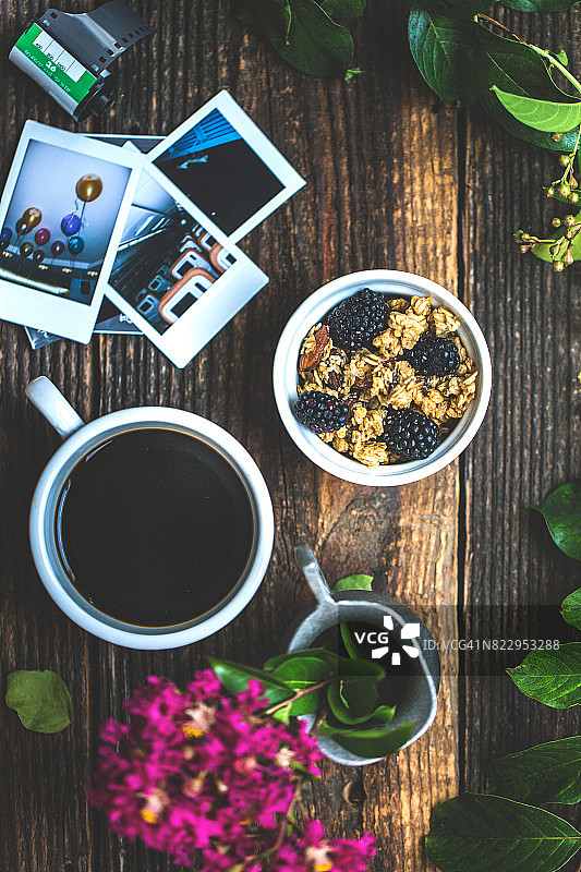 早餐咖啡生活方式静物摄影背景图片素材