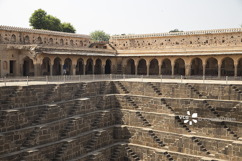 印度拉贾斯坦邦的月亮水井图片素材