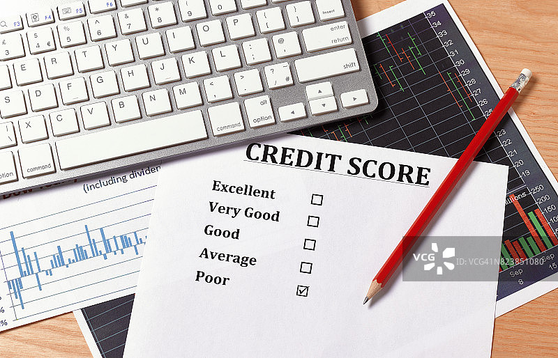 信用评估不良图片素材