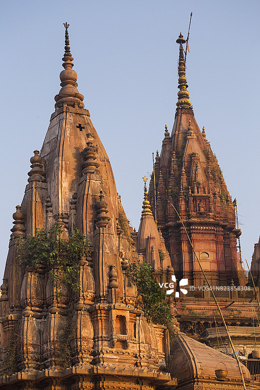 印度瓦拉纳西的玛尼卡尼卡 घाट图片素材