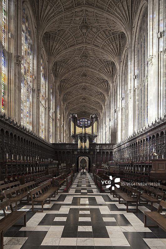 国王学院礼拜堂内部图片素材