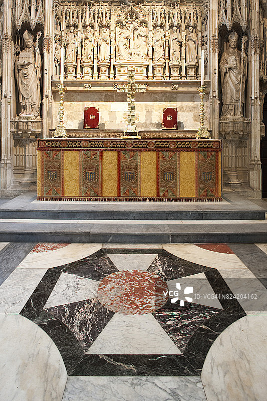 汉普郡温彻斯特座堂内部图片素材