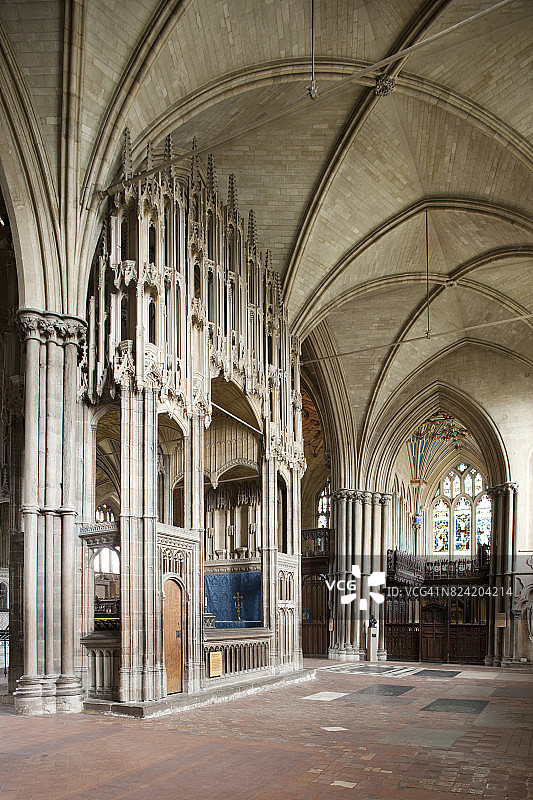 汉普郡温彻斯特座堂内部图片素材