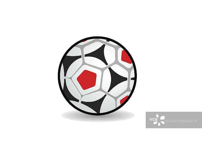 带星星的足球图形图标图片素材