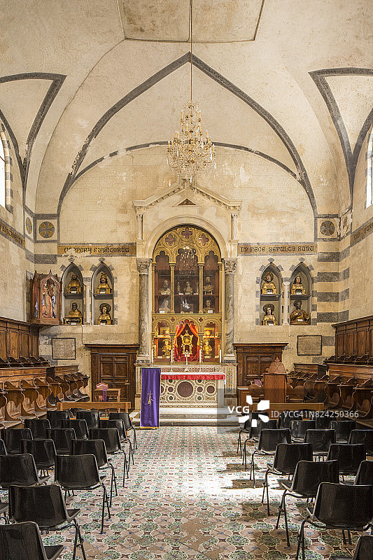 阿马尔菲大教堂内部，意大利阿马尔菲海岸图片素材