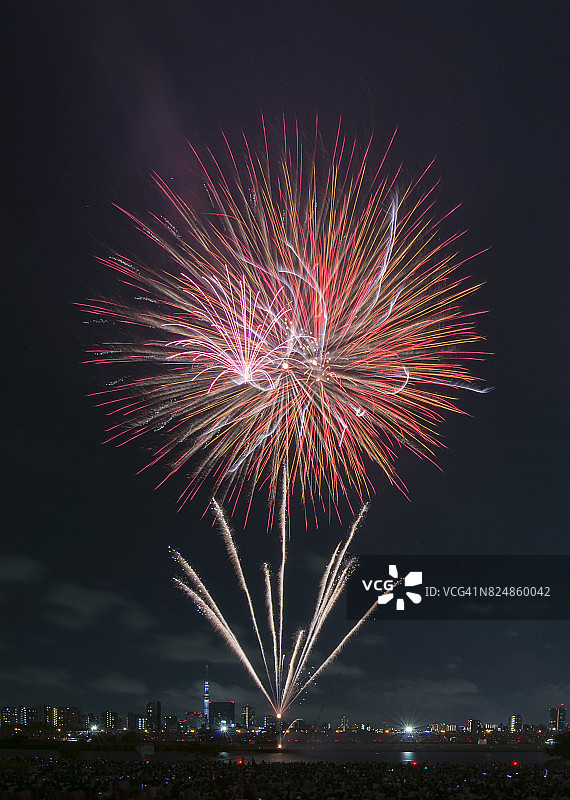 日本东京烟花节图片素材