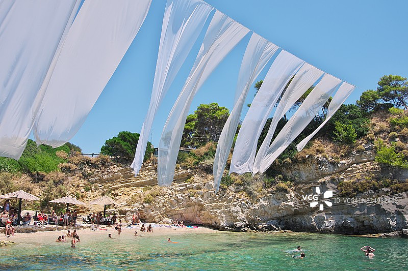 希腊扎金索斯州卡梅奥岛海滩图片素材