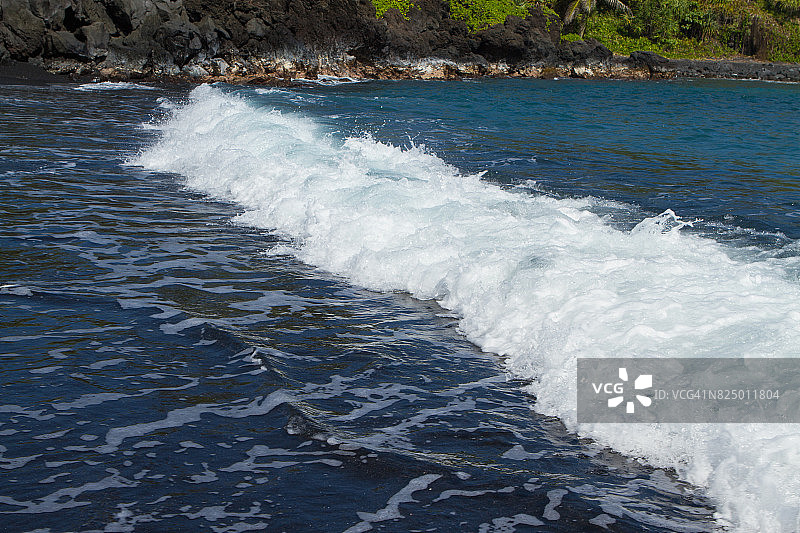 黑沙滩图片素材