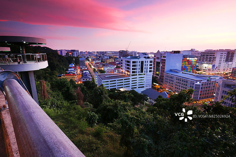 马来西亚沙巴州亚庇市景色图片素材