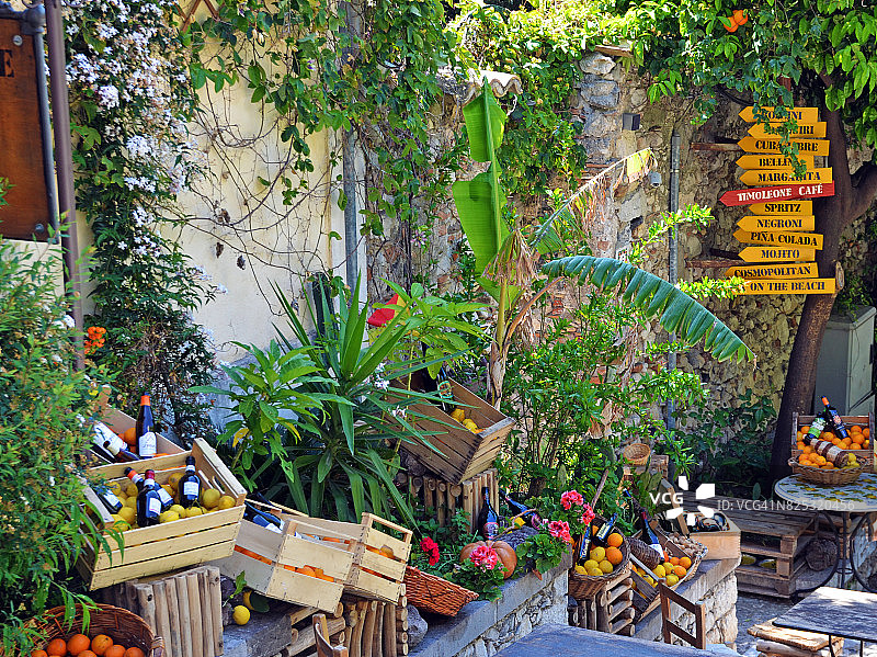 陶尔米纳，意大利（编辑用途）图片素材