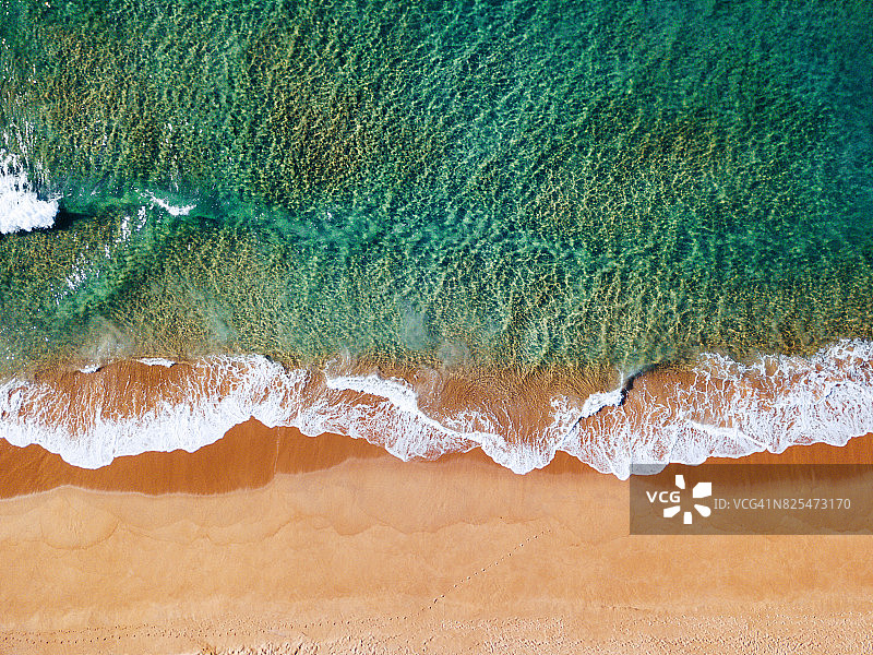 澳大利亚邦迪海滩鸟瞰图图片素材