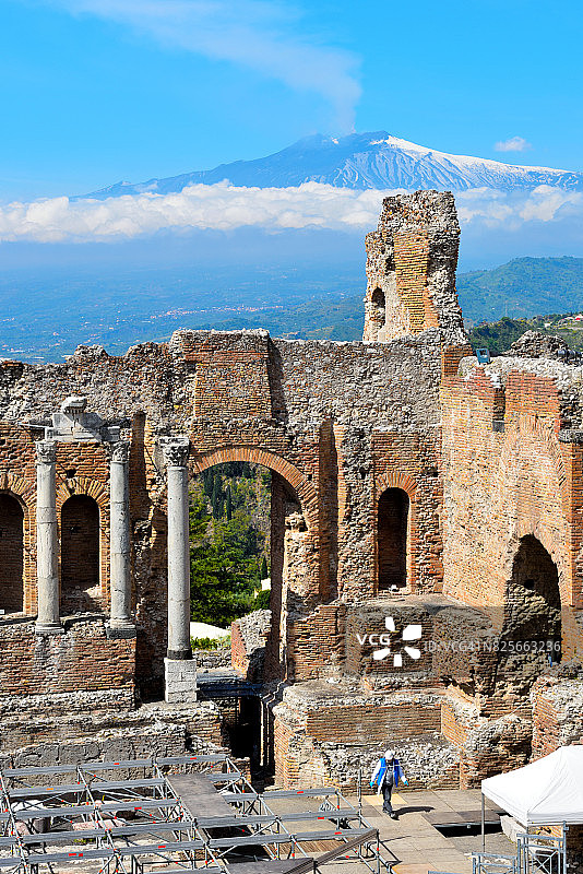 意大利西西里岛陶尔米纳风光图片素材