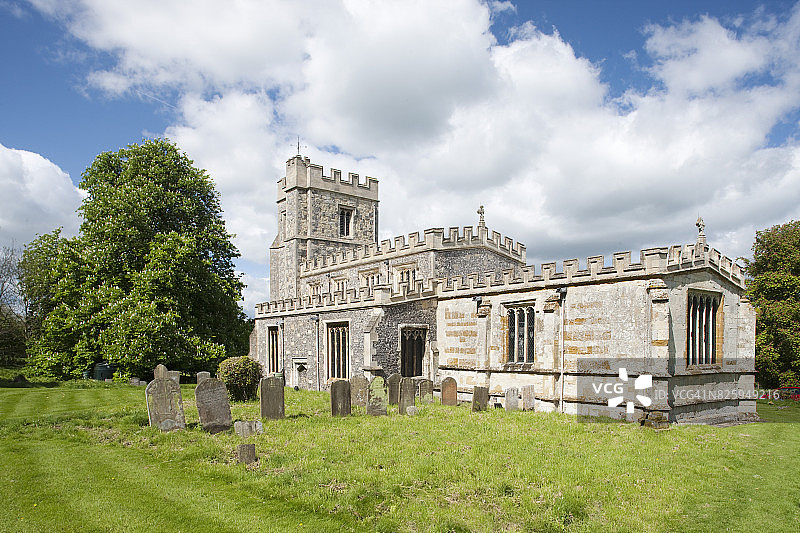 白金汉郡德雷顿博尚圣玛丽圣女教堂图片素材