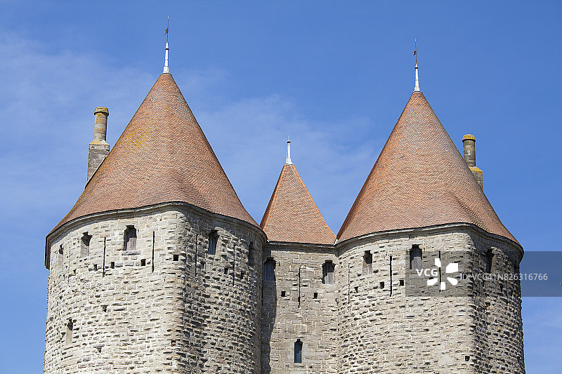 法国朗格多克-鲁西永-密迪列比斯卡尔卡松图片素材