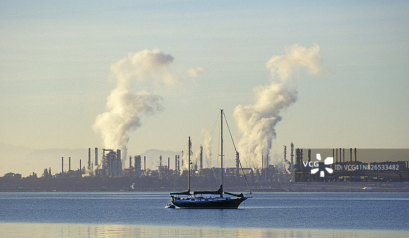 华盛顿的炼油厂图片素材