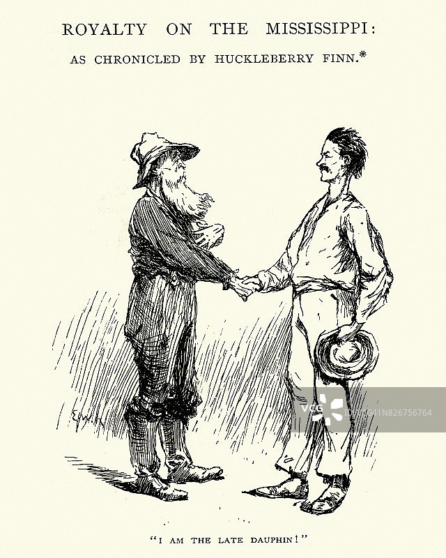 哈克贝利·费恩历险记：密西西比河上的皇室图片素材