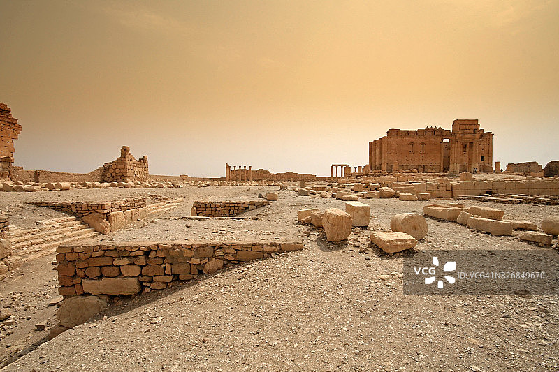 叙利亚巴尔米拉贝尔神庙被毁之前图片素材