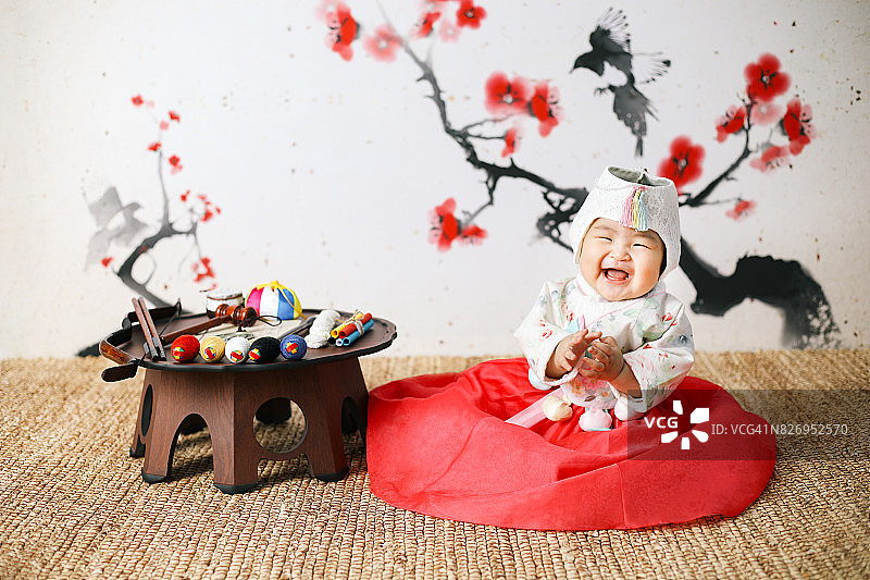 韩国周岁宴图片素材