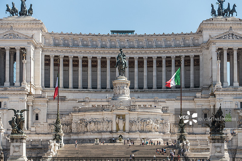 意大利拉齐奥罗马维托里奥·埃马努埃莱二世纪念碑图片素材