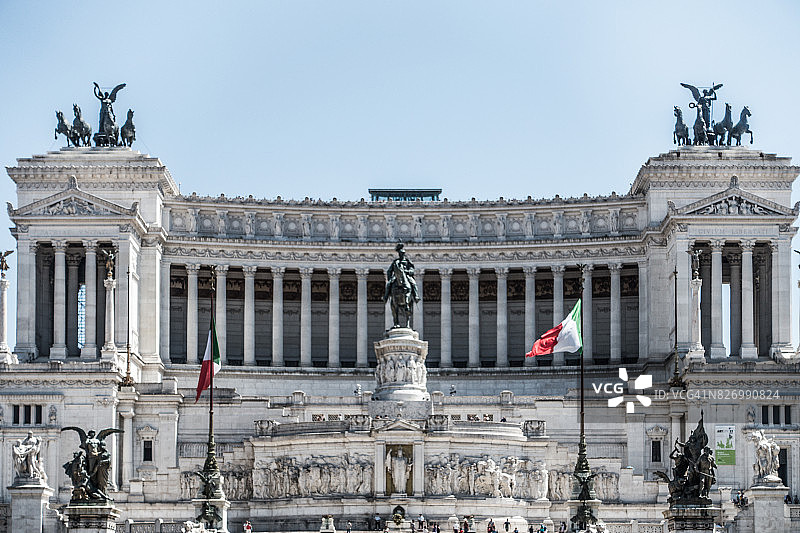 意大利拉齐奥罗马维托里奥·埃马努埃莱二世纪念碑图片素材