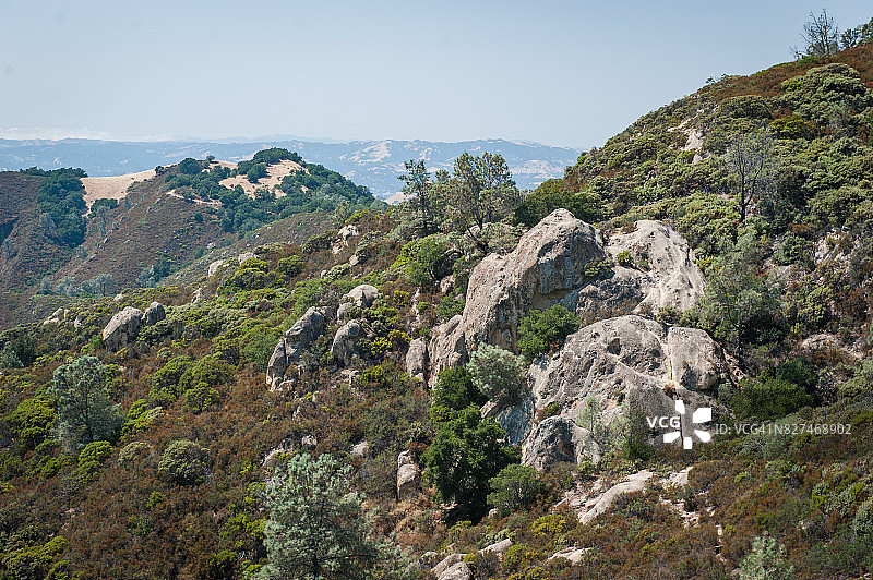 迪亚布罗山州立公园的岩层图片素材