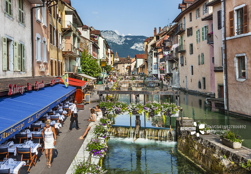 安纳西老城莱蒂乌运河图片素材