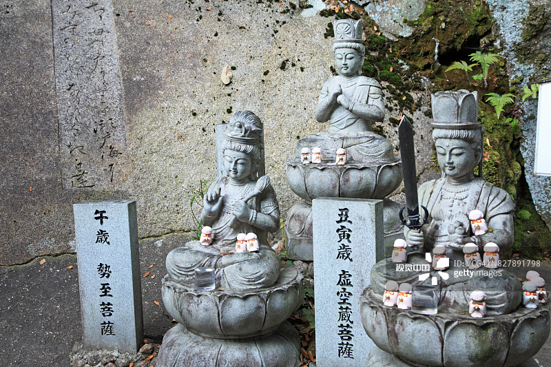 日本广岛县尾道市千光寺的佛像图片素材