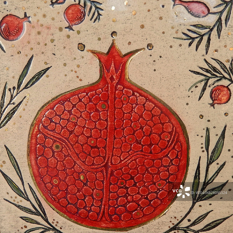 象征丰收的石榴图片素材