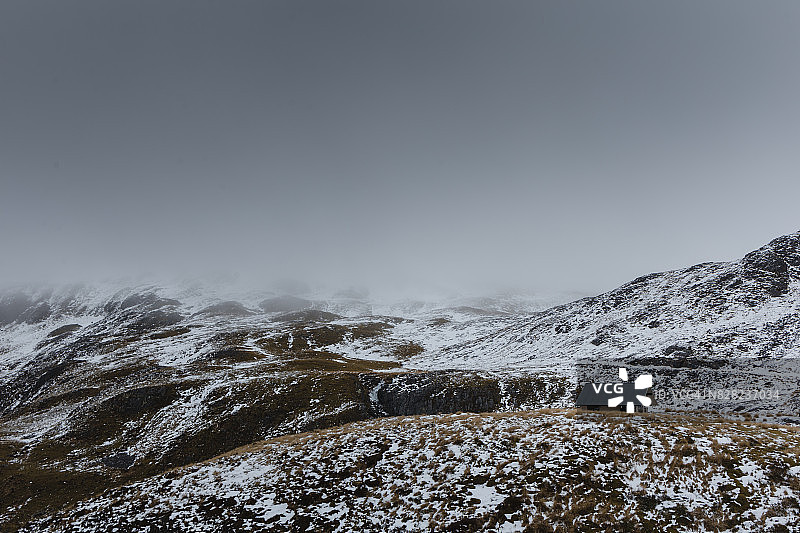 山间小屋图片素材