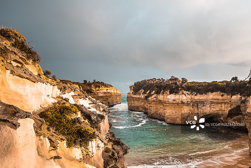 南澳大利亚州峡谷海岸线景观图片素材