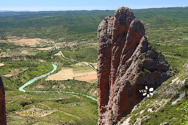 西班牙韦斯卡省里格洛斯岩层图片素材