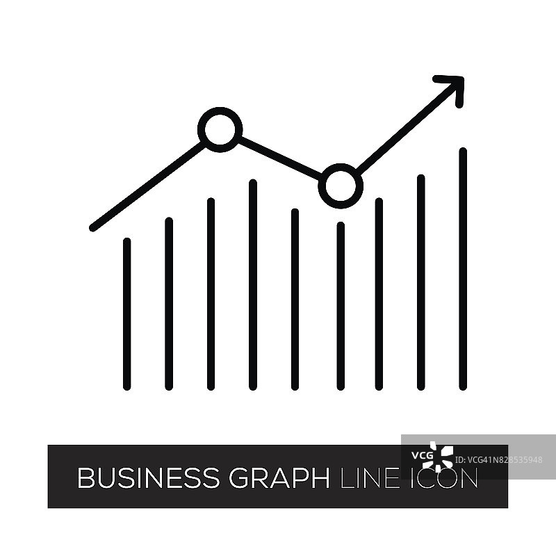 商务图表线条图标图片素材