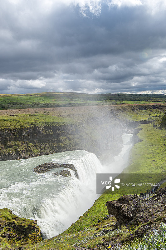冰岛瀑布图片素材